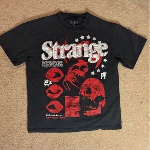 PacSun Black and Red Graphic Tee